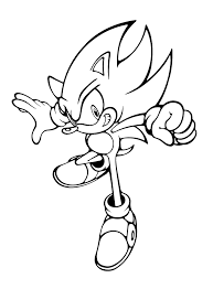 Free printable sonic the hedgehog coloring pages for kids. Super Sonic Coloring Page Coloring Home