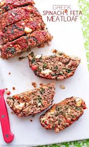 Greek Spinach Feta Meatloaf Recipe Greek Recipes Ground Beef Recipes Food Recipes