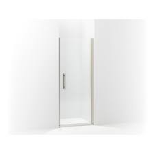 Use wood, plastic or metal shims (fig. Sterling 5699 33n G05 Finesse Peak Headerless Swinging Pivot Shower Door 31 1 2 To 33 In W Frameless Frame 5 16 In Thk Glass Nickel With Smooth Clear Glass Texture First Supply
