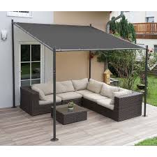Pergola Hwc A22 Anbaupergola Garten Pavillon Terrassenuberdachung Sonnenschutz 3x3m Anthrazit Anbaupergola Garten Pavillon Uberdachung Terrasse