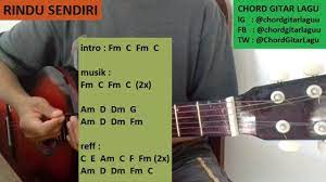 Chord Gitar Lagu Rindu Sendiri Iqbaal Ramadhan Gampang Dan Mudah Lagu Lirik Lagu Gitar