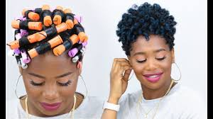 You'll be surprised to see that short hair is more versatile than you'd think Voluminous Rod Set On Tapered Natural Hair