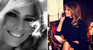 Melania Trump wears black for New Year's Eve