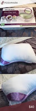 Biosense Memory Foam Pillow For Side Sleepers Brookstone Memory Foam Shoulder Pillow Brand New Brookstone Memory Foam Shoulder Pillow Taken Out Of The Box Once Husband Said Pillows Memory Foam Brookstone