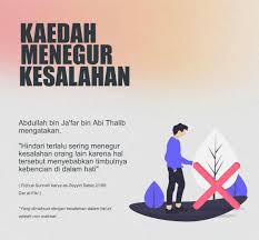 Tegur ia secara pribadi dan tanyakan apa yang bisa ia lakukan untuk memperbaikinya karena bagaimana pun juga, deadline kerja pasti akan. Sarwani Wolzs Menegur Kesalahan Abdullah Bin Ja Far Facebook