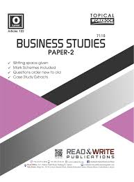 Business Studies Topical Paper 2 In 2020 Business Studies O Levels Leveled Books