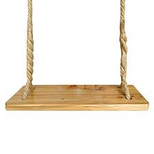 Amazon.com: Aoneky Waterproof Wood Swing, Kids Children Tree Swing Seat,  Adult Backyard Outdoor Replacement Rope Wooden Swing Set, Round 23" x 8" :  Toys & Games