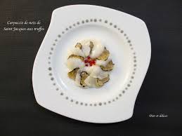 Carpaccio De Noix De Saint Jacques Aux Truffes Carpaccio Saint Jacques Truffe Carpaccio