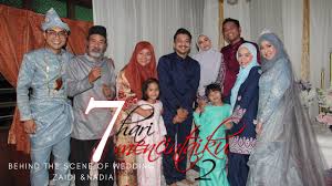 Kisah cinta mereka yang penuh onak dan duri ditambah lagi dengan tanpa restu ibu dan mertua sendiri. Wedding Zaidi Nadia Bts 7 Hari Mencintaiku 2 Youtube