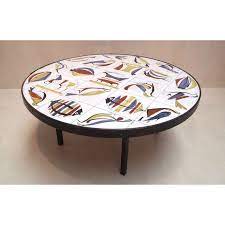 table basse vintage roger capron annees 50 design market table basse ronde table basse table basse vintage