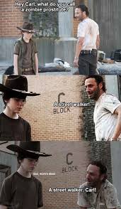 The 19 Greatest Dad Jokes From Rick Grimes Walking Dad Jokes Walking Dead Funny The Walking Dad