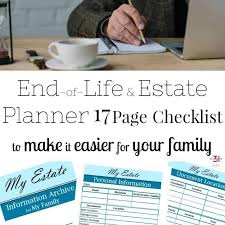 Hub family organizer also permits to write messages and. End Of Life Checklist To Make It Easier For Your Family Organized 31