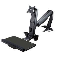 Sit Stand Monitor Arm 34in Desk Mount Sit Stand Workstations Display Mounting And Mobility Belgium