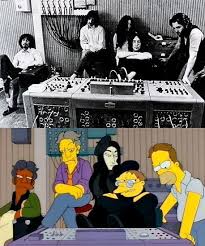 The Simpsons Parody Of Famous Pictures The Simpsons The Beatles Simpson