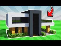 Here is an interesting building of modern type, made in harmony with nature. Youtube Easy Minecraft Houses Minecraft House Designs Modern Minecraft Houses