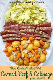 In a large stockpot or. Slow Cooker Instant Pot Corned Beef And Cabbage Video Fit Slow Cooker Queen