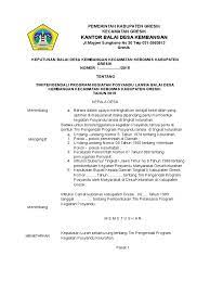 Komite smp negeri 4 satu atap karangjambu. Contoh Sk Kader Posyandu Lansia Masnurul