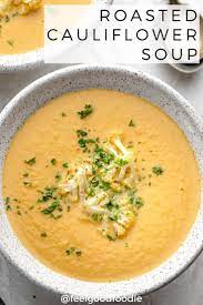 Roasted Cauliflower Soup Roasted Cauliflower Soup Recipes Cauliflower Soup