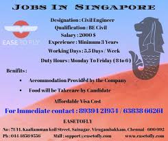 Jobs In Singapore Job Info Job Seeker Job
