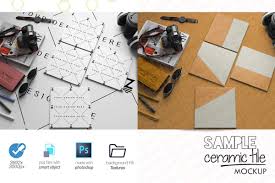 Vol3 Bundle Ceramic Tile Mockup Sm93 In 2020 Photoshop Textures Psd Mockup Template Mockup Template