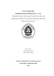 Penyebaran saluran napas dan kulit merupakan organ sasaran bagi toksikan yang berasal dari industri dan lingkungan karena di sinilah terjadi penyerapan. Pdf Bahan Toksik Pada Produk Sehari Hari Dan Lingkungan Ambien Beserta Efek Kesehatan Tindak Pencegahannya Achmad Rizki Azhari Academia Edu