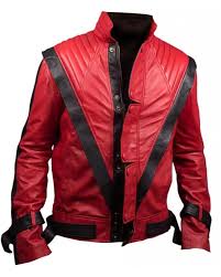 Michael jackson thriller red genuine leather jacket. Thriller Michael Jackson Cardura Leather Red Jacket William Jacket
