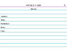 How to make a card. Creating Note Cards Source Cards Research Project Ppt Download