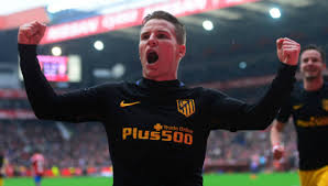 Kévin gameiro plays for spanish league team ed white orange (valencia cf) in pro evolution soccer 2019. Watch Kevin Gameiro Scores Five Minute Hat Trick In Atletico Madrid S 4 1 Win Over Sporting Gijon Watch La Liga Sport360