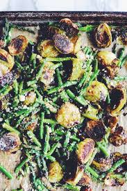Roasted Brussel Sprouts Asparagus With Balsamic Glaze Lemon Parmesan Recipe Asparagus Recipes Oven Brussel Sprouts Roasted Brussel Sprouts