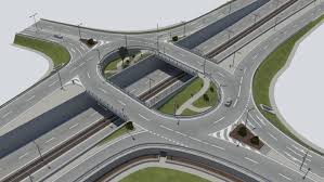 Https Www Turbosquid Com 3d Models Roundabout Bridge Street Signs 3d Model 836528 City Skylines Game City Layout Sustainable City