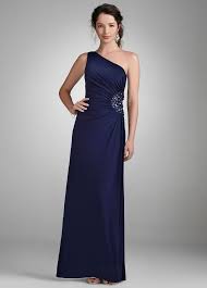 Amazon Com David S Bridal One Shoulder Evening Gown With Beaded Detail Style 260 Davids Bridal Bridesmaid Dresses Bridesmade Dresses Bridal Bridesmaid Dresses