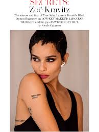 Secrets Zoe Kravitz From Elle October 2018 Read It On The Texture App Unlimited Access To 200 Top Magazines Capelli