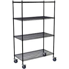 storage concepts black 4 tier rolling