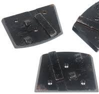 3x Edco Magna Trap QC-PCD1-B Half Round PCD Diamond Segment Concrete Floor  Grind