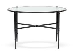 Round coffee and accent table for living room and dining room use. Coniston Metal Glass Low Round Garden Coffee Table Neptune