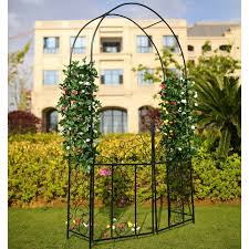These styles can be a perfect complement to a wood deck or other yard elements, like natural wood fencing or garden borders. 1 Go Steel Garden Arch Outdoor Garden Lawn Backyard Garden Arbor For Various Climbing Plant 75 High X 48 Wide Patio Lawn Garden Plant Support Structures Vit Edu Au
