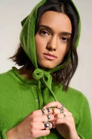 Callahan Handkerchief knit head scarf fern green