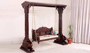 Either decor for your front porch, sun room to. Buy Maharaja Wooden Swing Walnut Finish Online In India Wooden Street