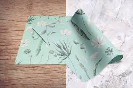 Download Topview Folded Wrapping Paper Mockup Paper Mockup Mockup Design Wrapping Paper