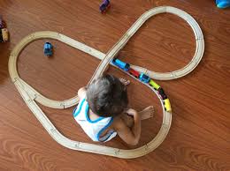 Version Of The Ikea Lillabo Train Set Ikea Train Set Wooden Train Track Ikea Train