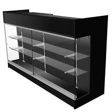 My ebay expand my ebay. 6 Ledgetop Pos Sales Retail Display Showcase Counter Wrap Black Knockdown New Retail Display Showcase Display Shop Interior Design