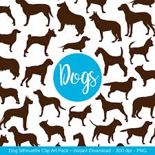 Download blank clock face printable and use any clip art,coloring,png graphics in your website, document or presentation. Dog Clip Art Dog Silhouette Digital Clipart Scrapbooking Etsy