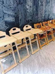 Restaurant style high chair marcellegingras co. Baby High Chairs In Restaurant Stock Photo Picture And Royalty Free Image Image 87296244