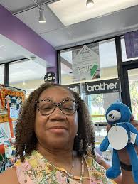 Finding beautiful gold fabric at The Sewing Studio At Lady Lake