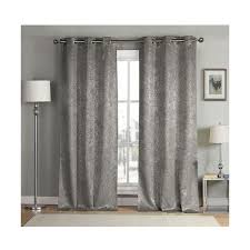 Black And Silver Blackout Curtains Kelvin Maddie Silver Blackout 84 In X 38 In In Curtain Panel Set 34 Liked On Polyvore Featuring Home Hom Mattress Furniture Blackout Curtains Curtains