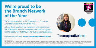 The Co Operative Bank Featuring Their Winner Logo In A Recent Advert Mfcawards Winner Consumers Finance