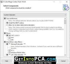 Old versions also with xp. K Lite Mega Codec Pack 14 9 8 Free Download