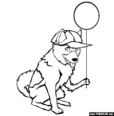 D is for dog on this colouring page. Dogs Online Coloring Pages