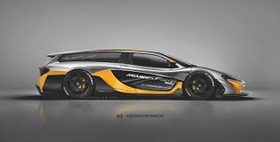 Yea Or Nay Ferrari Fxx K Mclaren P1 Gtr Porsche 918 And Bugatti Chiron Pose As Shooting Brakes Carscoops Mclaren P1 Ferrari Fxx Mclaren