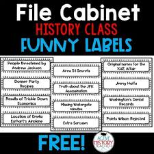 Check spelling or type a new query. Funny History Class File Cabinet Labels Classroom Decor Tpt